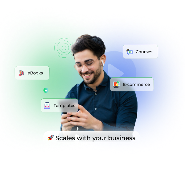 Digital product sales and e-commerce platform